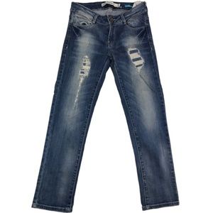 Zara distressed crop jeans Size 4